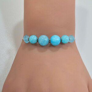 Jade Beaded Adjustable Bracelet